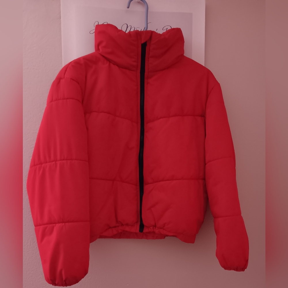 Wild Fable Vibrant Red Kids Puffer Jacket